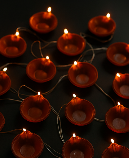 Brown Diya String Light