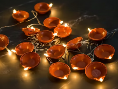 Brown Diya String Light